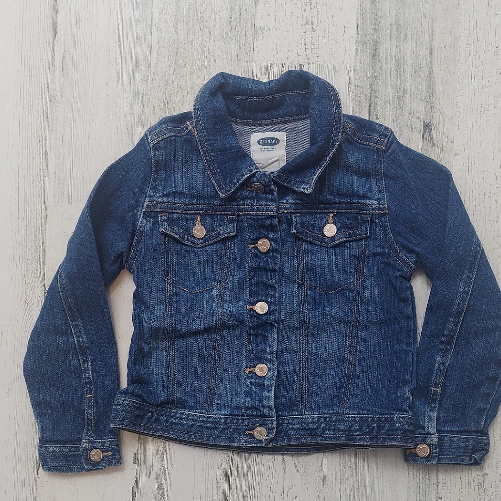 Old Navy Kids Denim Jacket - Dark Blue size 5T